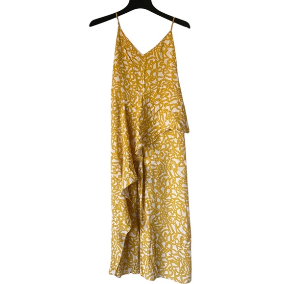 Anthropologie Maeve yellow and cream jumpsuit  Size 6/ EU 38 - Picture 2 of 10